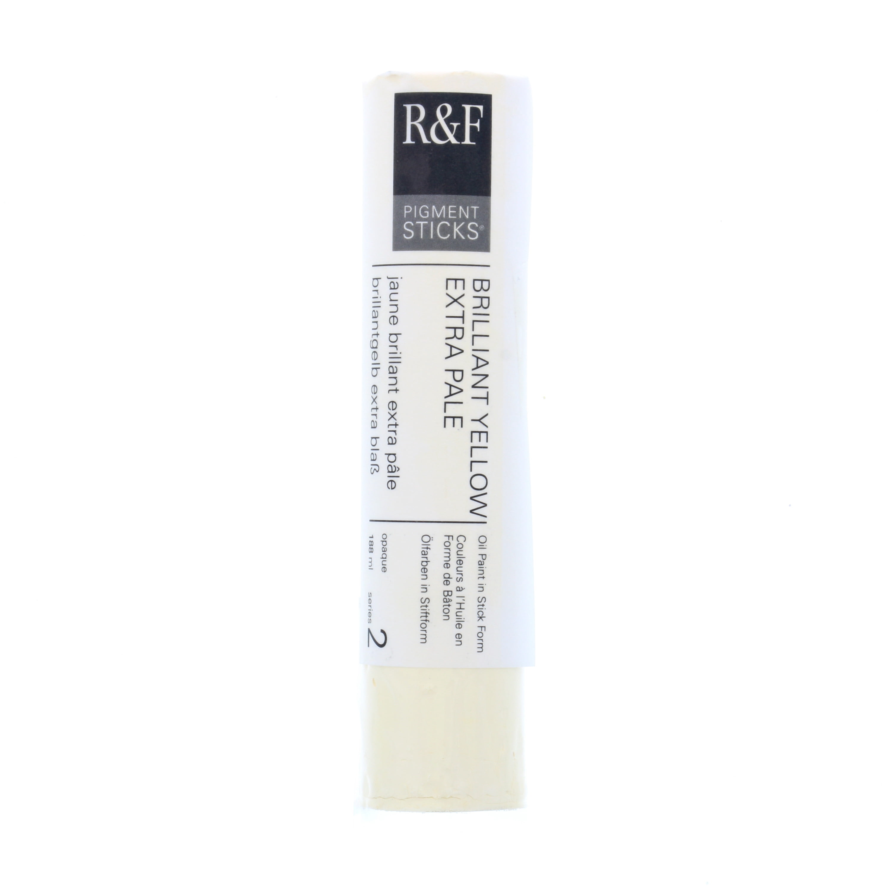 R&F Handmade Paints Pigment Stick, 188ml, Brilliant Yellow Extra Pale
