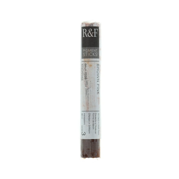 R&F Handmade Paints Pigment Stick, 38ml, Brown Pink