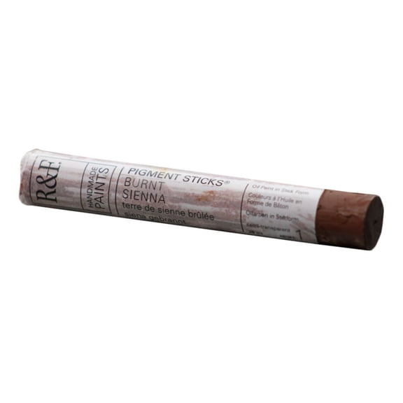 R&F Handmade Paints Pigment Stick, 38ml, Burnt Sienna