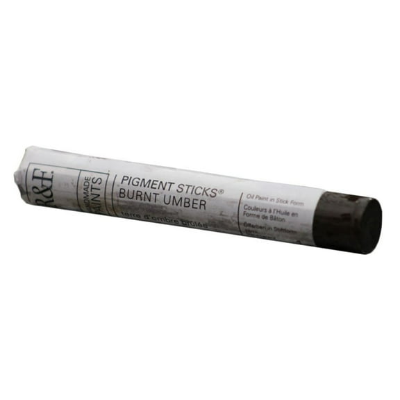 R&F Handmade Paints Pigment Stick, 38ml, Burnt Umber