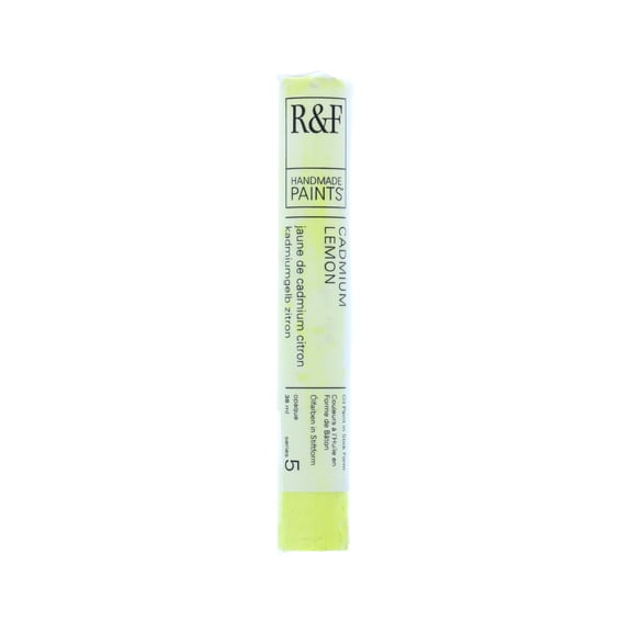 R&F Handmade Paints Pigment Stick, 38ml, Cadmium Lemon