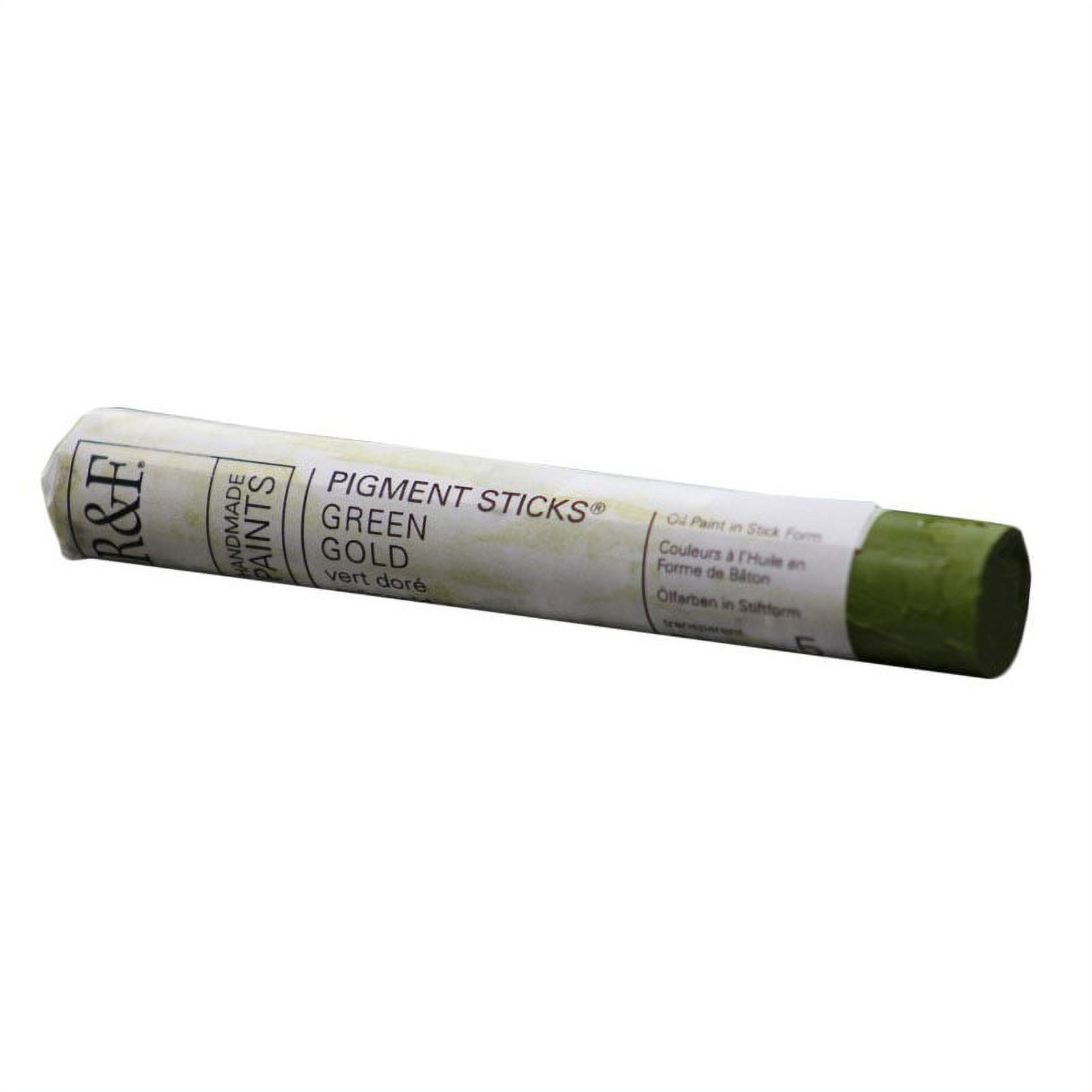 R&F Handmade Paints Pigment Stick, 38ml, Green Gold