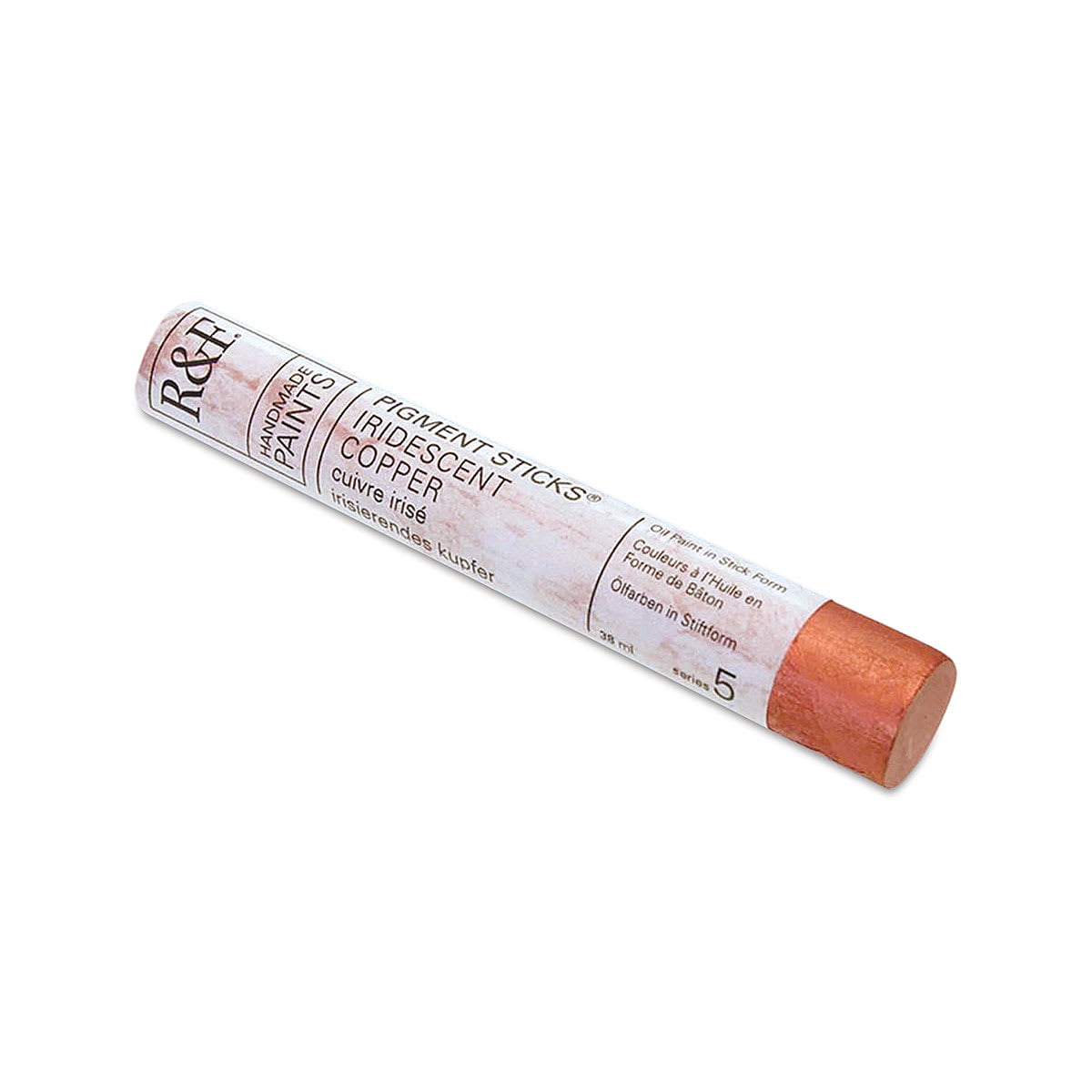 R&F Handmade Paints Pigment Stick, 38ml, Iridescent Copper