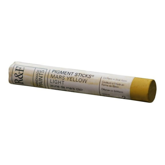 R&F Handmade Paints Pigment Stick, 38ml, Mars Yellow Light