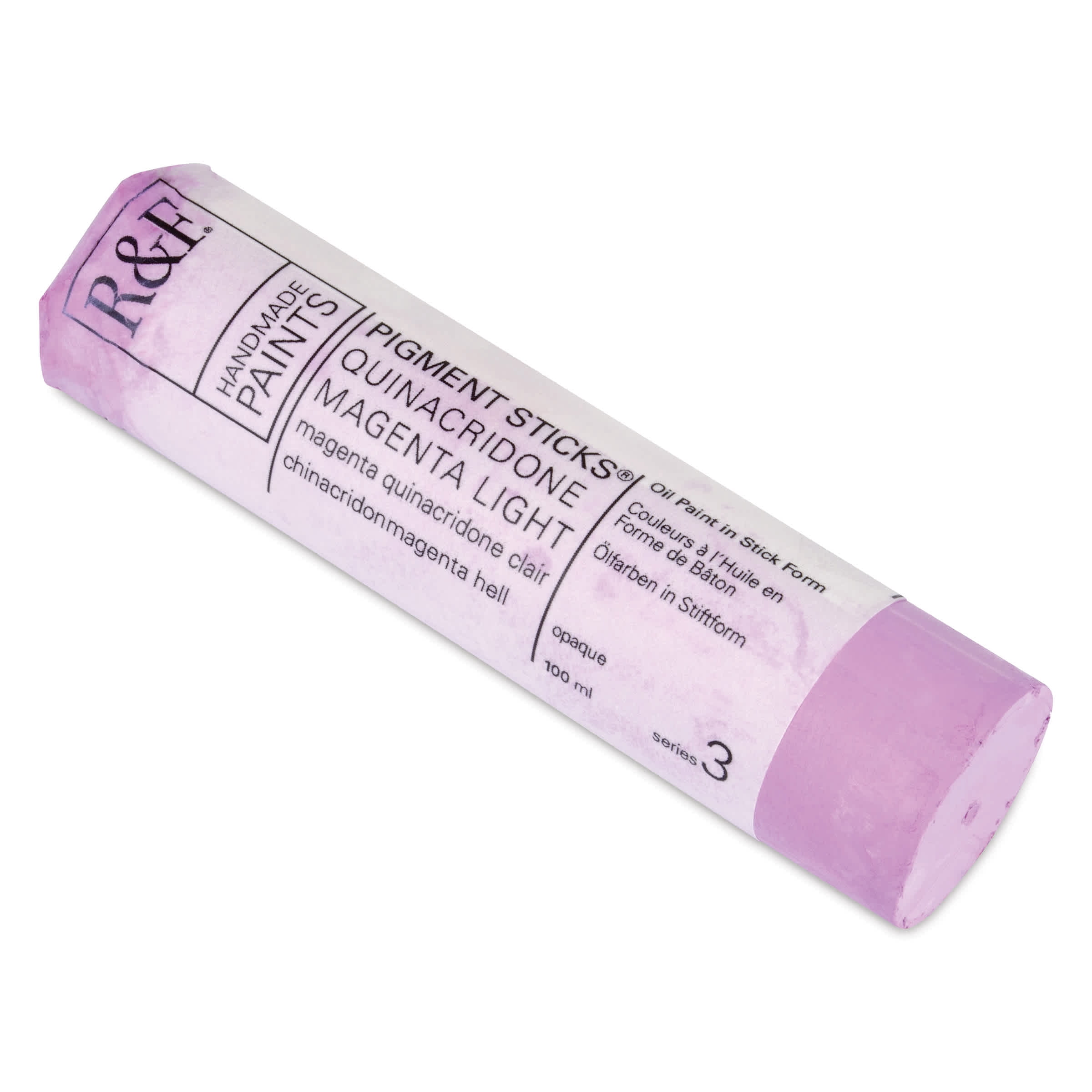 R&F Pigment Stick - Quinacridone Magenta Light, 100 ml Stick