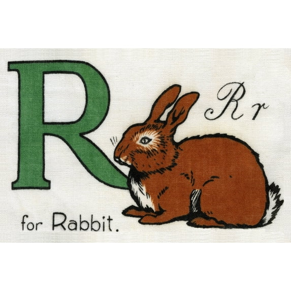 R For Rabbit Poster Print By Mary Evans Peter And Dawn Cope Collection (24 X 18)