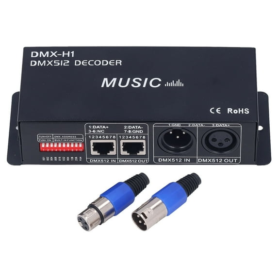 R G B Decoder 3 Channel DMX Decorder Adjustable RGB Dimming LED Decorder Controller for Bars Hotels Sober Bar8A