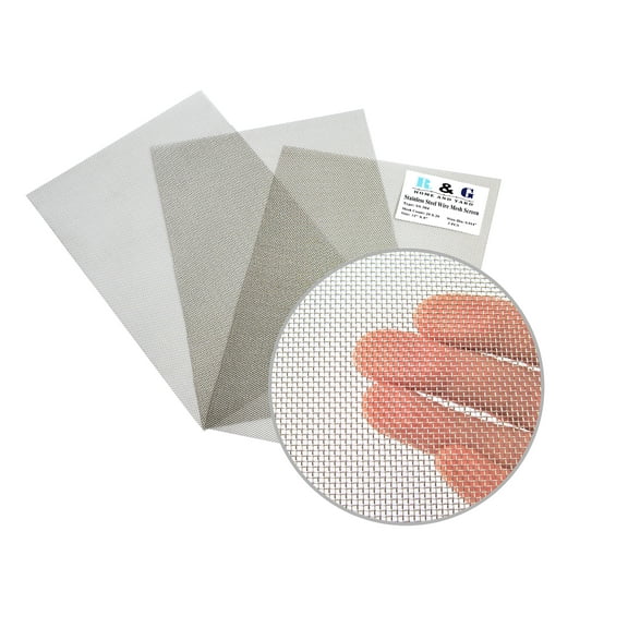 R & G Stainless Steel Air Vent Mesh Screen 12" x 8" 3PCS