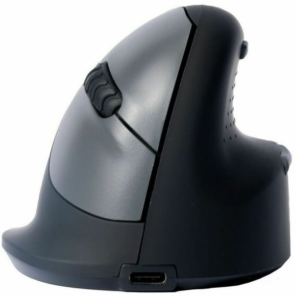 R-Go HE Break Ergonomic Mouse Wireless Bluetooth, Vertical Ergo Mouse, Small Size Hand, USB Wired, Prevents Tennis Elbow/Mouse Arm RSI, Silent Click, 5 Buttons, for Windows/Mac/Linux, Black