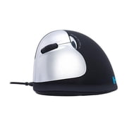R-Go HE Break Mouse - Cable - Black - USB 2.0 - 3500 dpi - Scroll Wheel - 5 Buttons - Large Hand/Palm Size - Left-handed Only