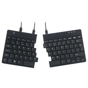 R-Go Split Ergonomic Keyboard, QWERTY US, Black, Wired USB Keyboard/Spilt, Wired/Windows, Linux