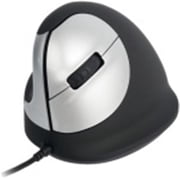 R-Go Wired Vertical Ergonomic Mouse Medium Left Hand, Black