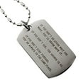 thumbnail image 1 of R.H. Jewelry Stainless Steel Inspirational Quotes Dog Tag Pendant for Men and Women, 1 of 3
