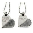 thumbnail image 1 of R.H. Jewelry Stainless Steel Matching Transform Heart Father and Daughter Pendant Necklace Set, 1 of 6