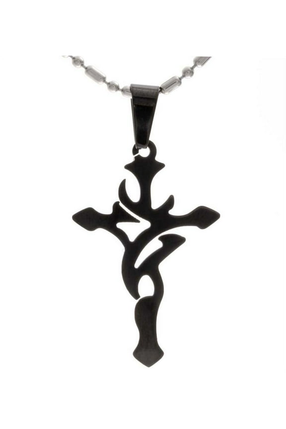 Stainless Steel Pendant, Christian Symbols Cross Necklace