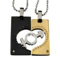 thumbnail image 1 of R.H. Jewelry Stainless Steel Pendant Lovers Couple Matching Set, 1 of 4