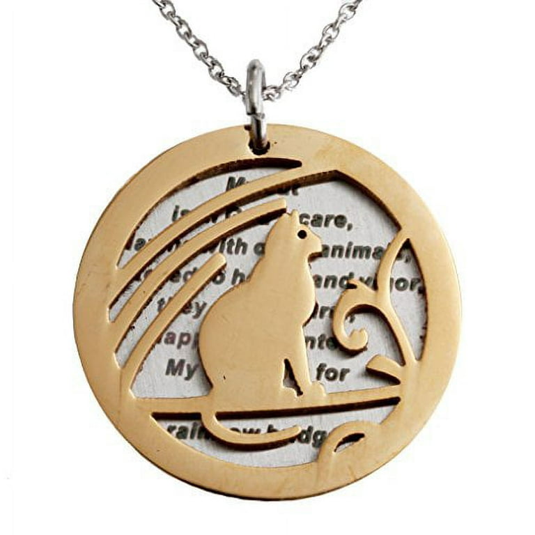 Cat on sale memorial necklace