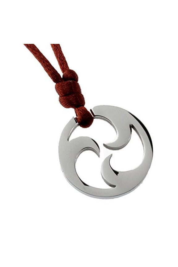 Stainless Steel the Koru Tribal Braided Rope Necklace