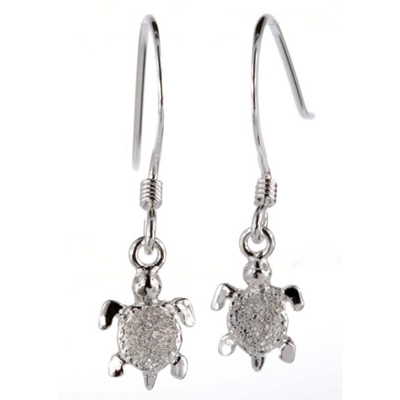 R.H. Jewelry Sterling Silver Earrings Small Dangling Turtle earring