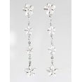 thumbnail image 1 of R.H. Jewelry Sterling Silver Hawaii 4 Plumeria Dangling Earring Set, 1 of 3