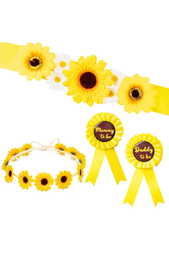 Sunflower Maternity Sash Mommy Pregnancy Photo Prop Gift