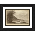 thumbnail image 1 of R. Hinshelwood 24x17 Black Ornate Wood Framed with Double Matting Museum Art Print Titled - The Susquehana, 1 of 4
