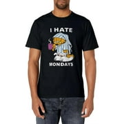 FASHIONABLEWUYI R I Hate Mondays Coffee Garfield T-Shirt