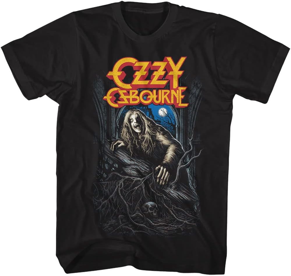 Bandana Ozzy Osbourne Adulte - Motif Crâne Ailes Sérigraphié - 100% Coton - Taille 55x55 Cm - Bords Ourlés - Produit Officiel - 6