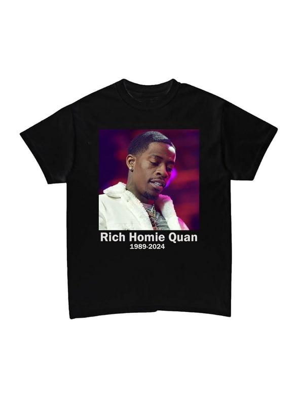 R.I.P Rich Homie Quan 1989-2024 Black All Size Shirt AR165