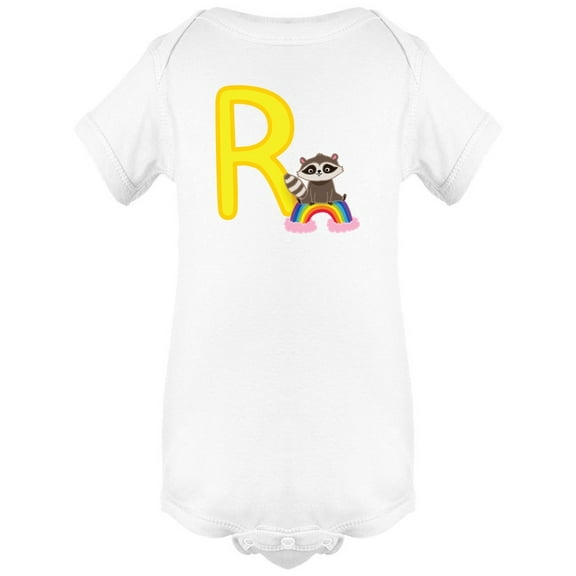 R Is For Raccoon Bodysuit Infant -Image by Shutterstock,  Newborn