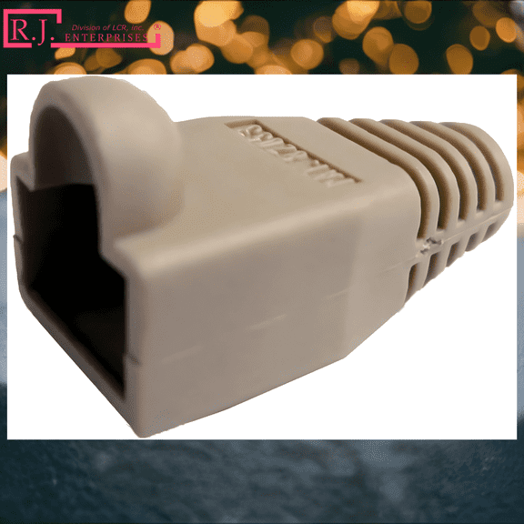 R.J. Enterprises - RJ45 Strain Relief Boot Ivory (100 Pcs)