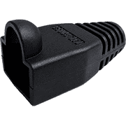 R.J. Enterprises - RJ45 Strain Relief Boot Black 0.035/p 2-Bag, 100pcs ea