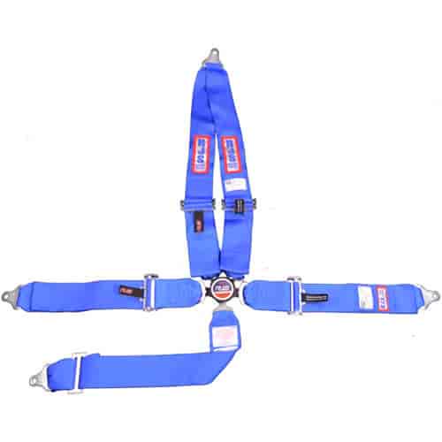 R.J.S. Safety Equipment 1030103 5-Point Cam-Lock Racing Harness Blue
