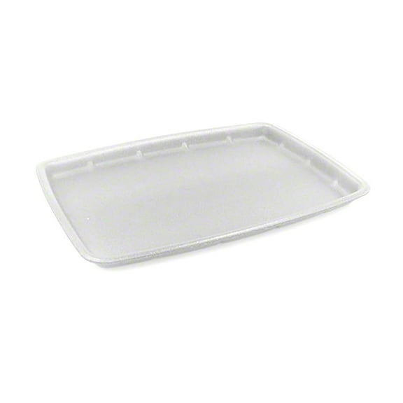 R.J. Schinner 100072234 White Foam 14 x 9.75" x 1" Tray - 100 / CS"