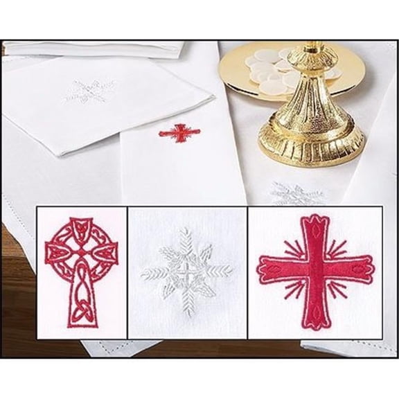 R. J. Toomey 140030 60 Percent Cotton & 40 Percent Linen Altar Corporal - Greek Cross Design