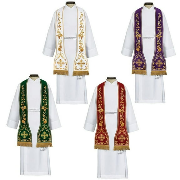 R.J. Toomey N7301 Byzantium Collection Overlay Stole-Green