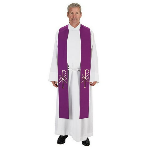 R.J. Toomey P5171 Chi Rho Stole-Purple