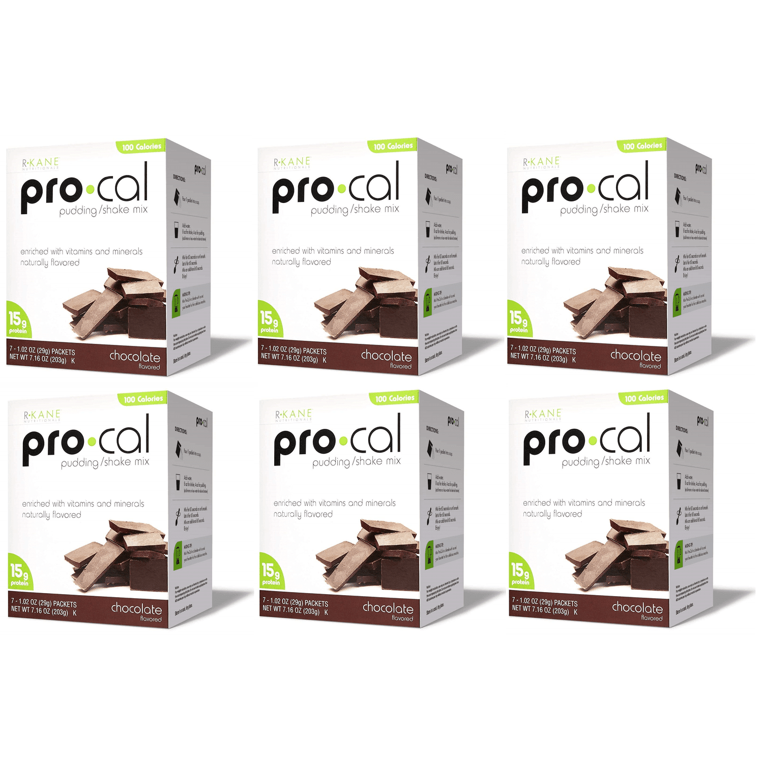 R-Kane Nutritionals Pro-Cal High Protein Shake or Pudding - Chocolate Size: 6-Pack