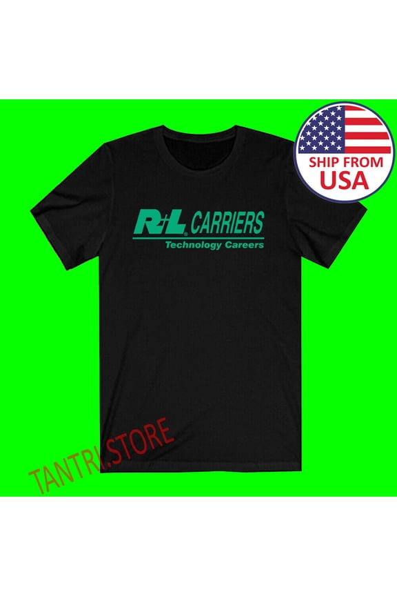 R+L Carriers Company Men's Black T-Shirt Size S to 3XL