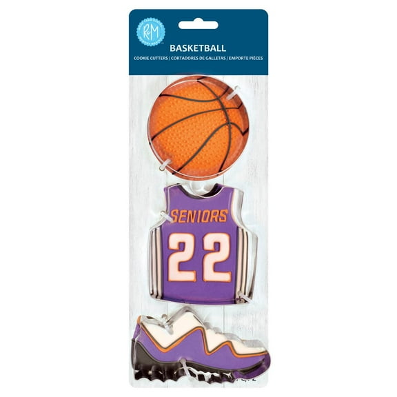 R&M Basketball 3pc Cookie Cutter Set