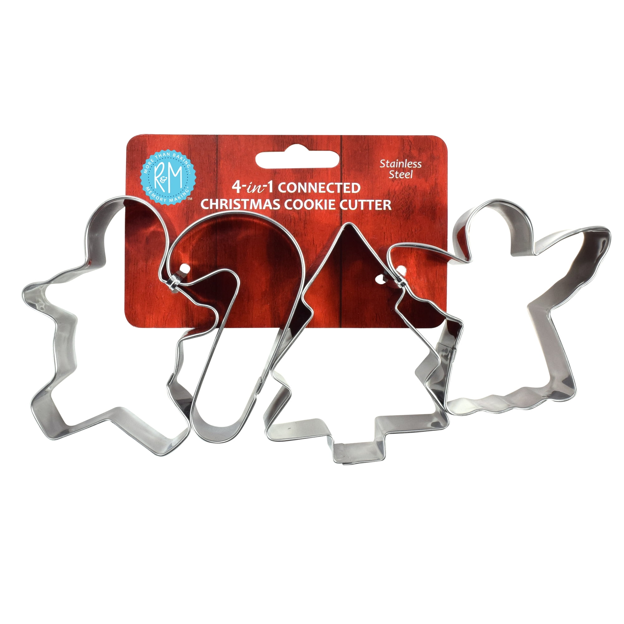 Stainless Steel 4-in-1 Christmas Cookie Cutter Set