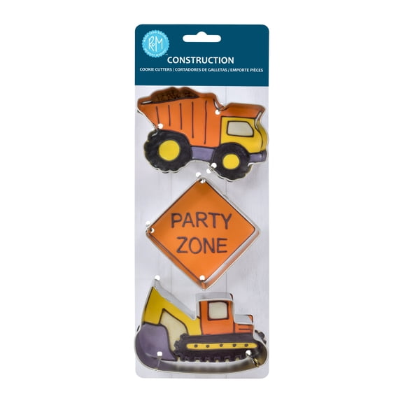 R&M International Construction 3 Piece Cookie Cutter Set