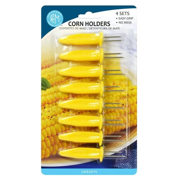 R&M International Corn Holders Jumbo Set of 8