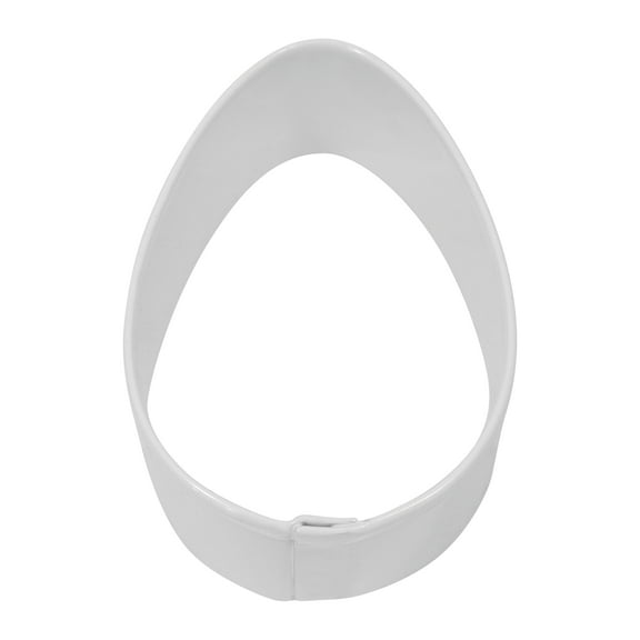 R&M International Easter Egg 2.5" Cookie Cutter White