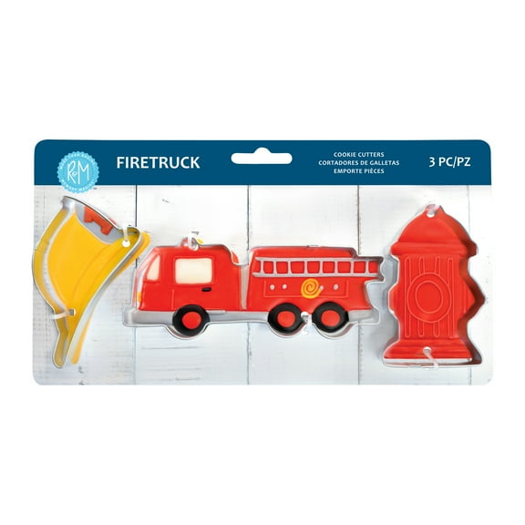 R&M International Fire Truck 3 Piece Cookie Cutter Set