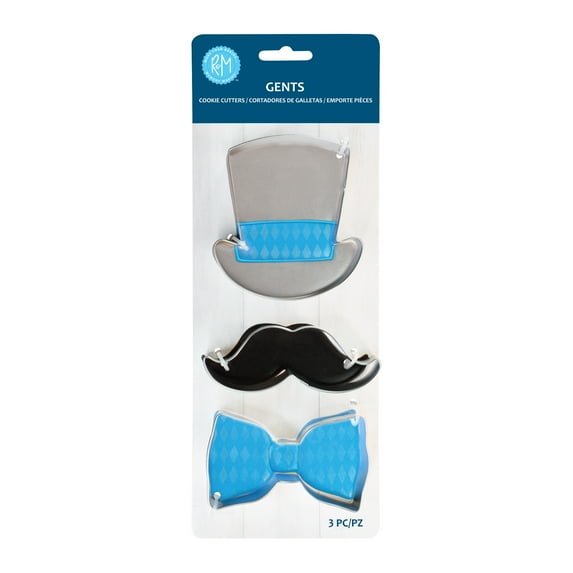 R&M International Gents 3 Piece Cookie Cutter Set