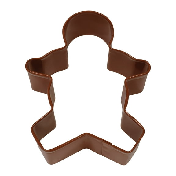 R&M International Gingerbread Boy 3.75" Cookie Cutter Brown