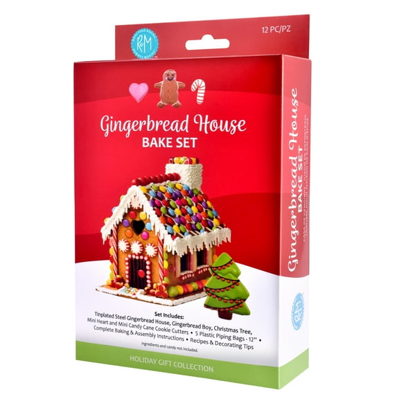 R&M International Gingerbread House 12 Piece Gift Set