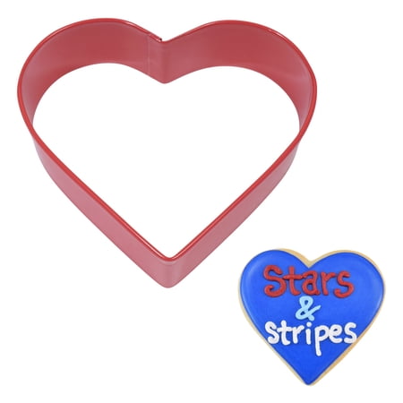 R&M International Heart 3.5" Cookie Cutter Red