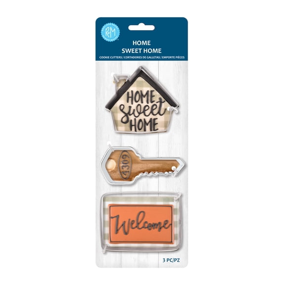 R&M International Home Sweet Home 3 Piece Cookie Cutter Set